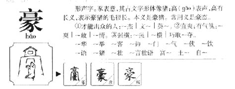 豪字五行|豪字的五行属性